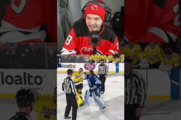 GOALIE FIGHT IN THE NHL STADIUM SERIES #nhl #nhlhockey #hockey #lightning #bruins