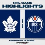 NHL Highlights | Maple Leafs vs. Oilers - February 3, 2026