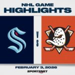 NHL Highlights | Kraken vs. Ducks - February 3, 2026