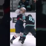 Jacob Melanson was ready to rumble as he dropped the gloves for the first time in his NHL career.