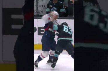 Jacob Melanson was ready to rumble as he dropped the gloves for the first time in his NHL career.