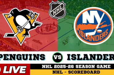 🔴LIVE : Pittsburgh Penguins Vs New York Islanders | NHL 2026 | NHL Live SCOREBOARD | 02/04/2026