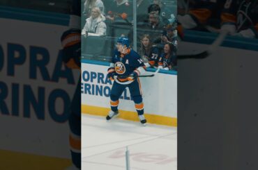 New York Islanders Forward Bo Horvat Runs Into Bird On Ice