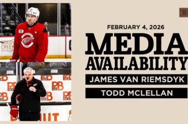 James van Riemsdyk, Todd McLellan Morning Skate Media | Feb. 4, 2026