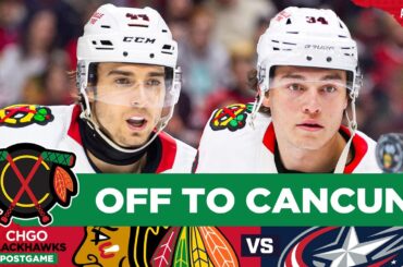 BLACKHAWKS POSTGAME: Kaiser and Dach HIT With Injuries in SHUTOUT Loss to Columbus | CHGO Blackhawks