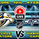 🔴 LIVE: Nashville Predators at Washington Capitals | NHL 2026 Scoreboard | Feb 5 | Ovi vs Josi