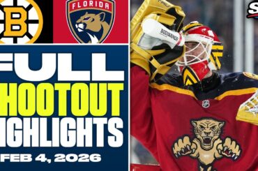 Boston Bruins at Florida Panthers | FULL Shootout Highlights - February 4, 2026