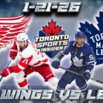 1-21-26 Detroit Red Wings vs Toronto Maple Leafs | NHL LIVE Stream Reaction & Play By Play