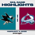 NHL Highlights | Sharks vs. Avalanche - February 4, 2026