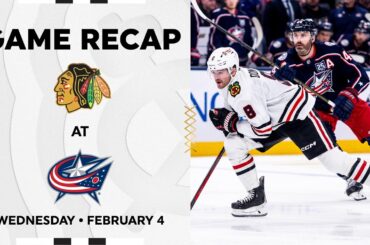 Blackhawks at Blue Jackets Game Highlights | 2.4.26