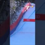 Terrible crash chute Aleksander Aamodt Kilde at Wengen Downhill Abfahrt Lauberhornrennen Switzerland