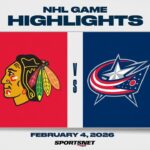 NHL Highlights | Blackhawks vs. Blue Jackets - February 4, 2026