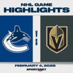 NHL Highlights | Canucks vs. Golden Knights - February 4, 2026