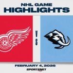 NHL Highlights | Red Wings vs. Mammoth - February 4, 2026