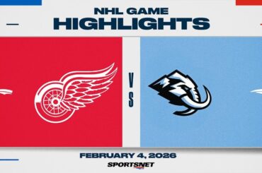 NHL Highlights | Red Wings vs. Mammoth - February 4, 2026