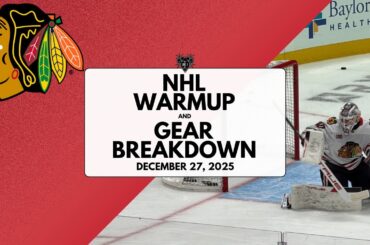NHL Warmup & Gear Breakdown | Chicago Blackhawks | Arvid Soderblom & Spencer Knight