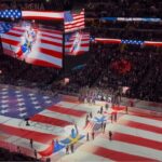 Olympic send off tribute for the Colorado Avs players headed to Italy