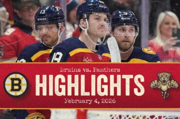 Panthers vs Bruins Highlights | 2.4.26