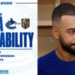 Joseph, Pettersson, & Adam Foote Post-Game Media | Canucks at Golden Knights (Feb 4, 2026)