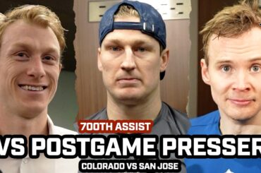 Nathan MacKinnon on 700 Career Assist & Avs on Olympic Break After 4-2 WIN vs Sharks