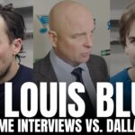 Justin Faulk, Jimmy Snuggerud & Jim Montgomery Recap St. Louis Blues Season Into Olympic Break