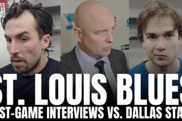 Justin Faulk, Jimmy Snuggerud & Jim Montgomery Recap St. Louis Blues Season Into Olympic Break