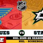 🔴LIVE : St. Louis Blues Vs Dallas Stars | NHL 2026 | NHL Live SCOREBOARD