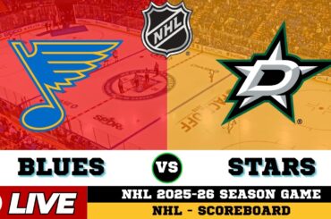 🔴LIVE : St. Louis Blues Vs Dallas Stars | NHL 2026 | NHL Live SCOREBOARD