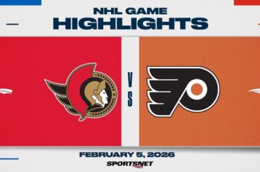NHL Highlights | Senators vs. Flyers - February 5, 2026