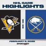 NHL Highlights | Penguins vs. Sabres - February 5, 2026
