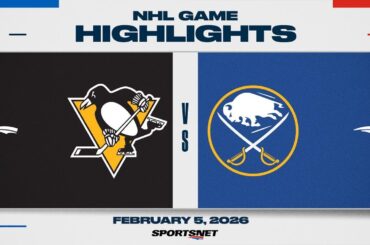NHL Highlights | Penguins vs. Sabres - February 5, 2026