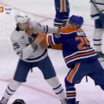 Carlo and Nurse fight after McDavid gets clipped (w/Joe Bowen)
