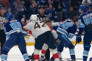 🔥Multiple Fights Erupt🔥 3rd Period, Panthers @ Lightning, Paul Maurice Ejected