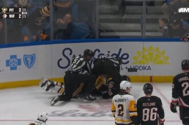 Peyton Krebs Drops 🥊 Gloves 🥊 With Connor Clifton