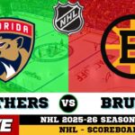 🔴LIVE : Boston Bruins Vs Florida Panthers | NHL 2026 | NHL Live SCOREBOARD
