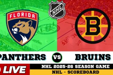 🔴LIVE : Boston Bruins Vs Florida Panthers | NHL 2026 | NHL Live SCOREBOARD