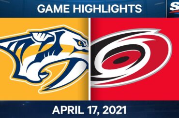 NHL Game Highlights | Predators vs. Hurricanes - Apr. 17, 2021