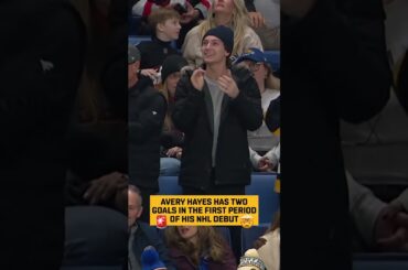 Avery Hayes Scores Twice in NHL Debut