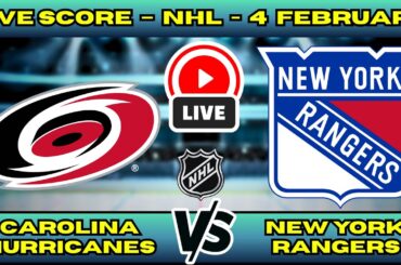 🔴 LIVE: Carolina Hurricanes at NY Rangers | NHL 2026 Scoreboard | Feb 5 | Metro Division Clash