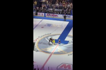 MIke Ramsey sends off the Sabres' Olympians in style