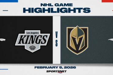 NHL Highlights | Kings vs. Golden Knights - February 5, 2026