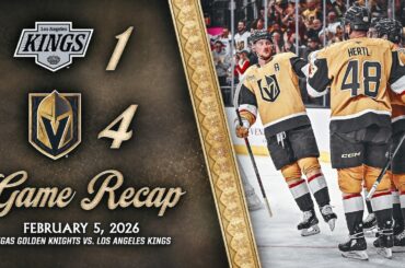 HIGHLIGHTS | Vegas Golden Knights 4, Los Angeles Kings 1 | Feb. 5, 2026