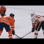 Zack Kassian and Mathew Tkachuk Fight II | Edmonton Oilers vs Calgary Flames 1-29-20