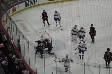 Laval Rocket's Lucas Condotta and Utica Comets' Jonathan Gruden get into a fight 2/4/26