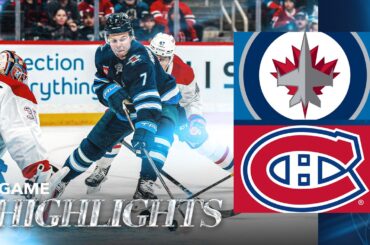 Winnipeg Jets vs. Montréal Canadiens - Game Highlights