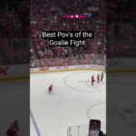 Best POV Angles from Sergei Bobrovsky vs. Alex Nedeljkovic Goalie Fight #nhl #hockey #sharks