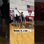 Wemby threw it down on him 😭 (via @spurs)