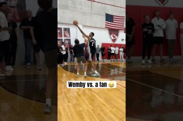 Wemby threw it down on him 😭 (via @spurs)