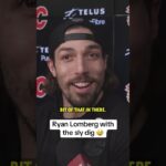 Lomberg seemed to throw a little shot in his post-game presser after scoring against the Oilers 👀