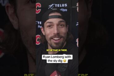 Lomberg seemed to throw a little shot in his post-game presser after scoring against the Oilers 👀